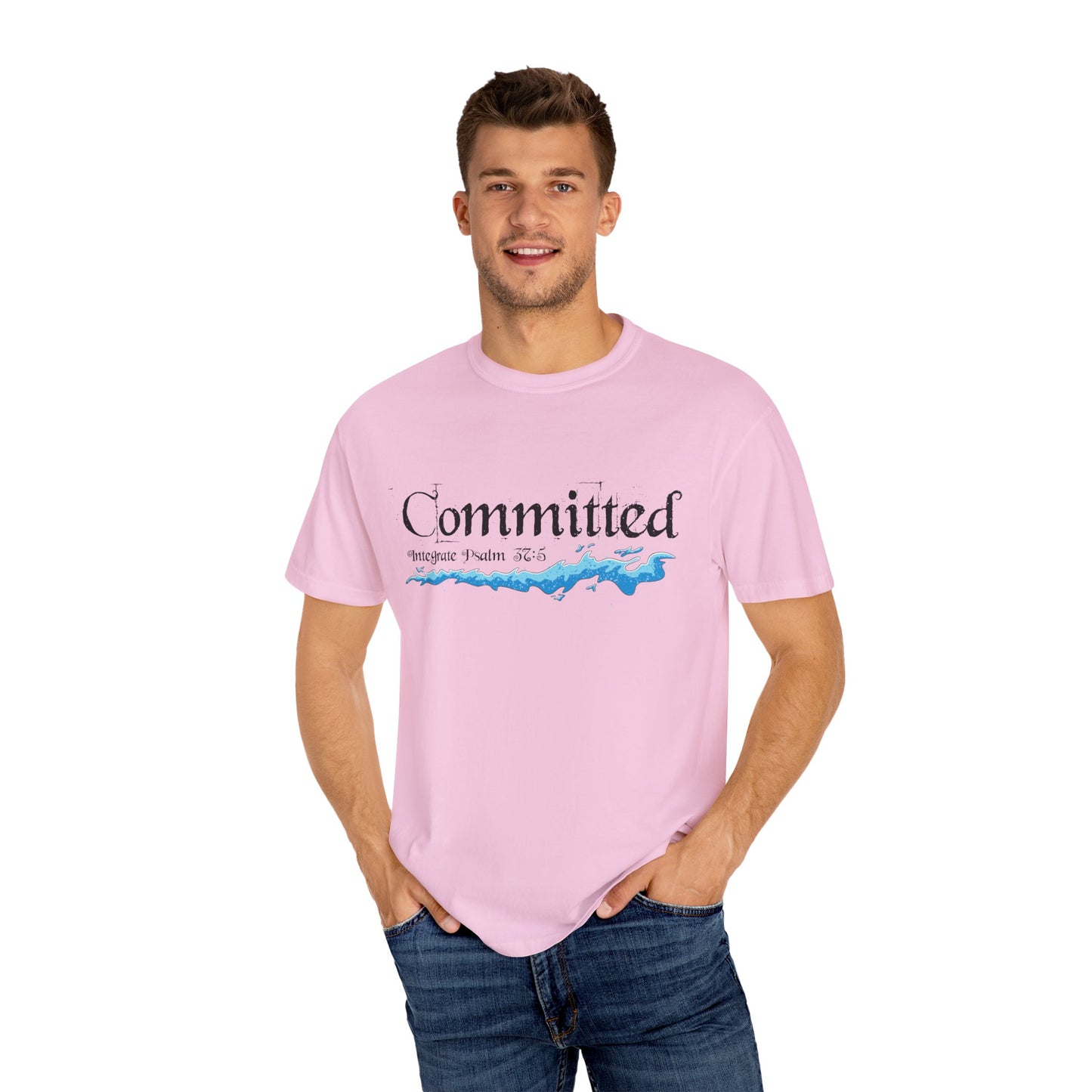 Committed Baptised Shirt Black Text