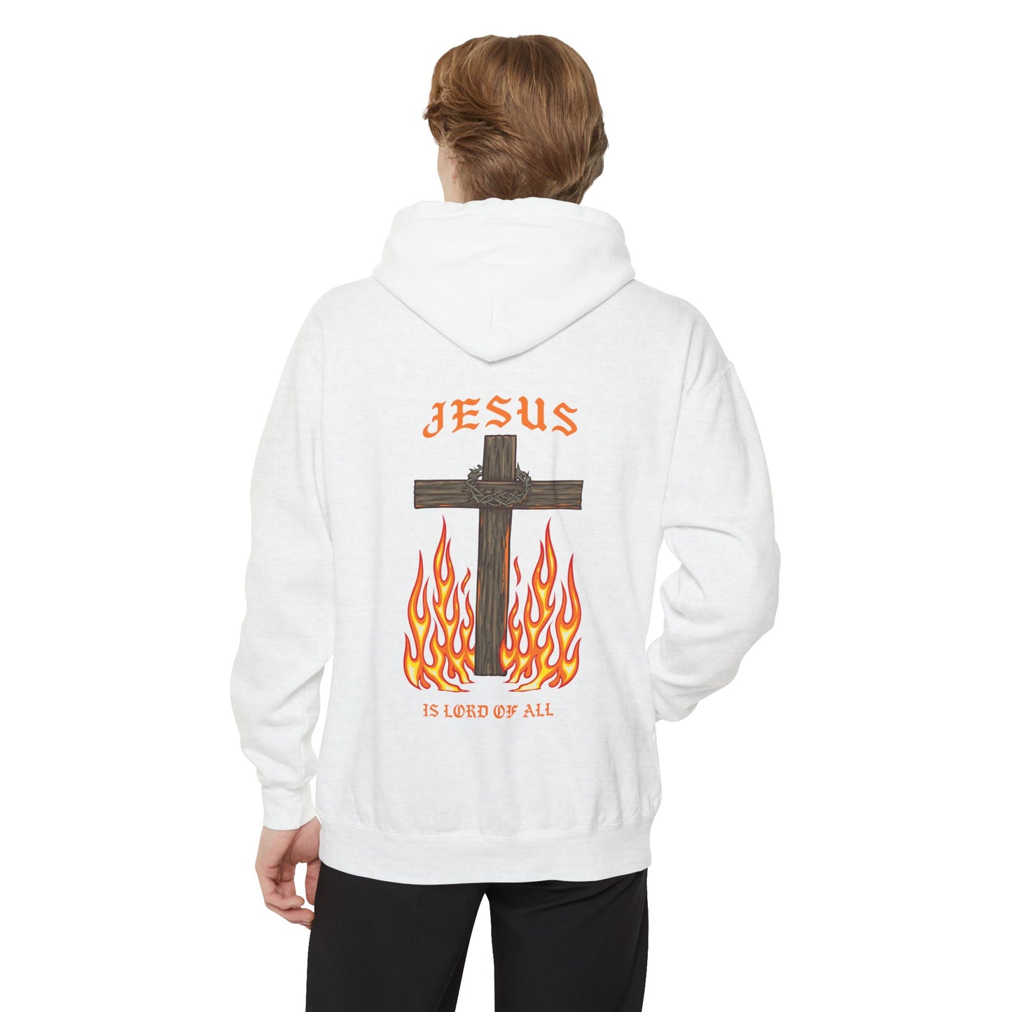 Jesus is Lord of all Unisex Garment-Dyed Hoodie