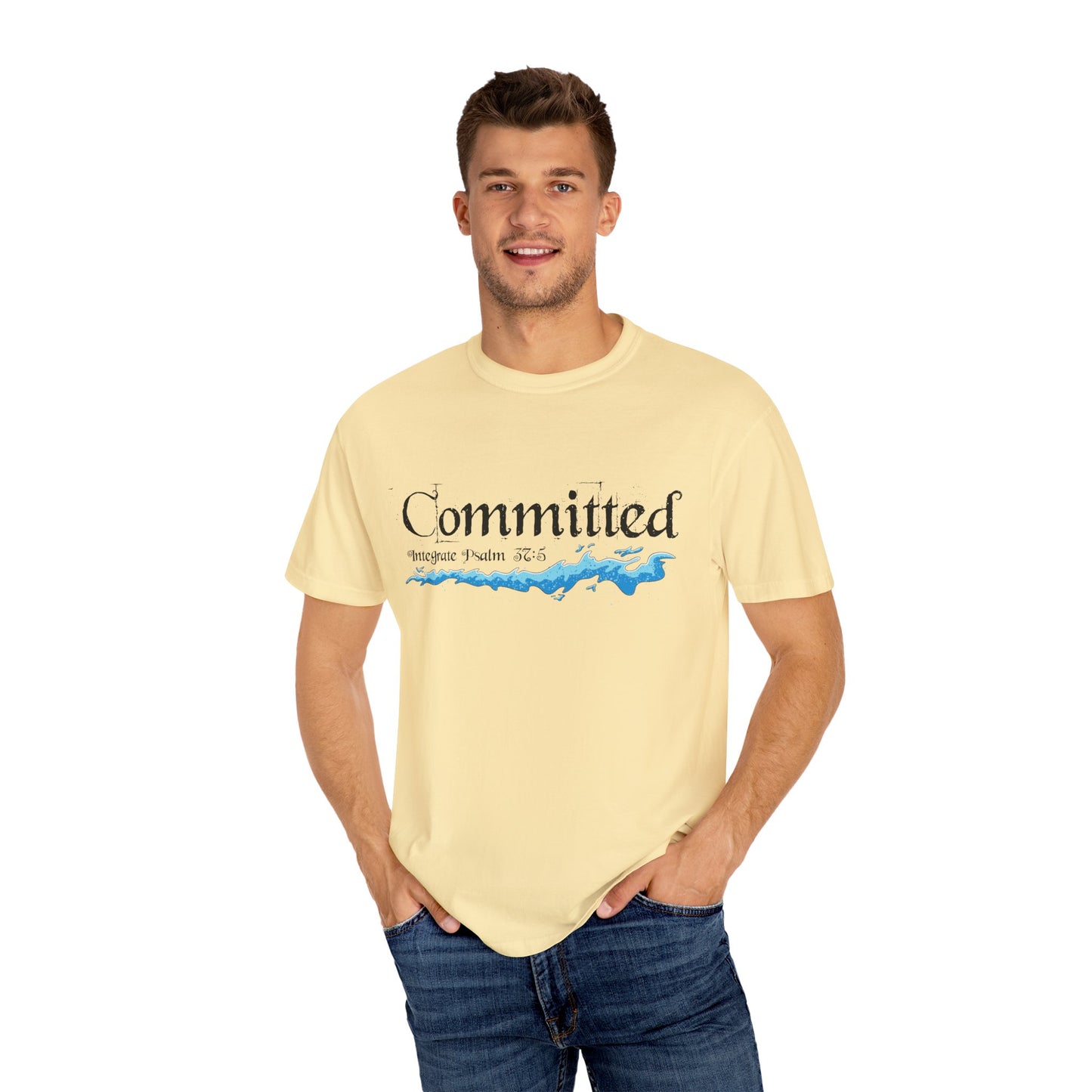 Committed Baptised Shirt Black Text