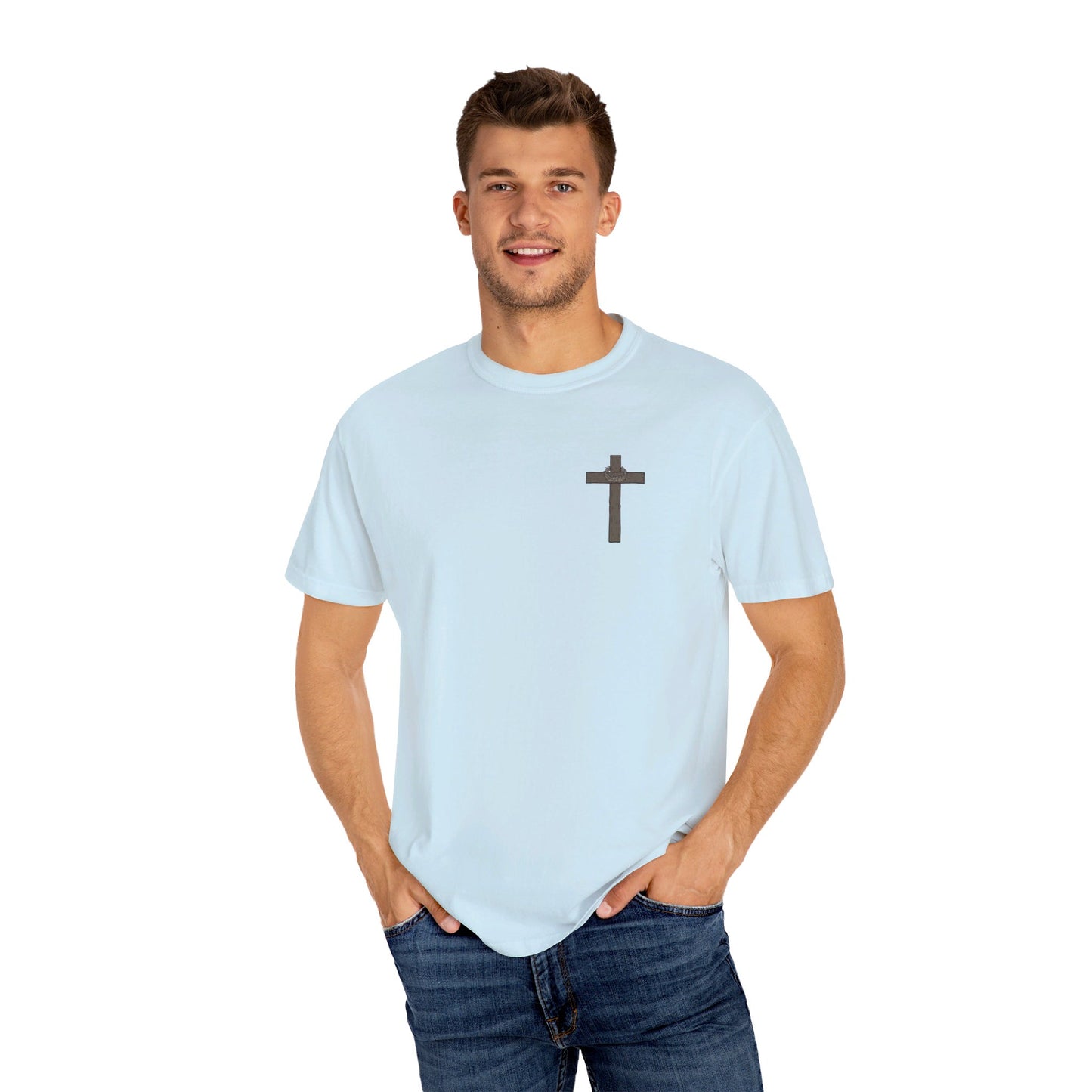 Repent Believe in the Gospel Cross Shirt