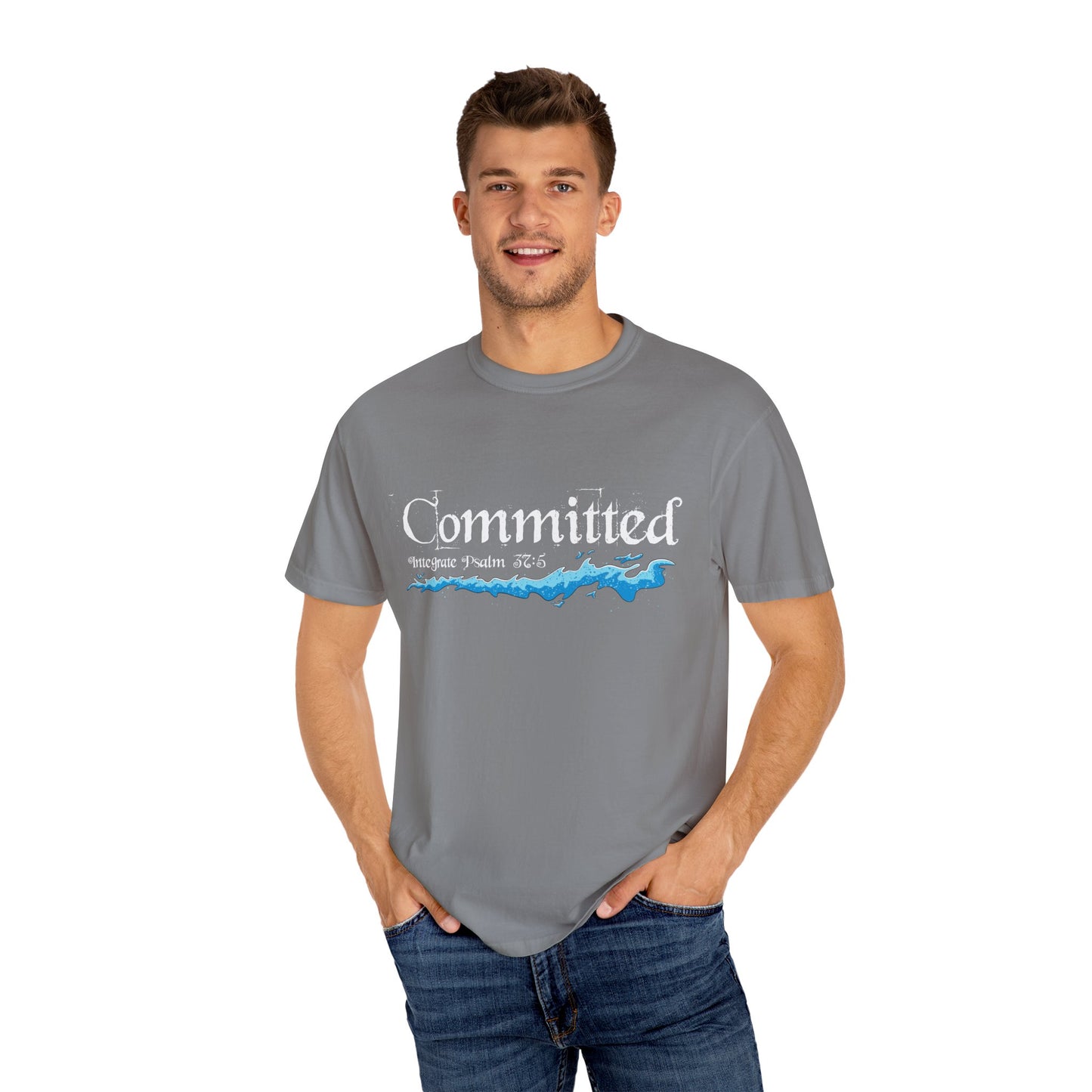 Committed Baptised Shirt White Text