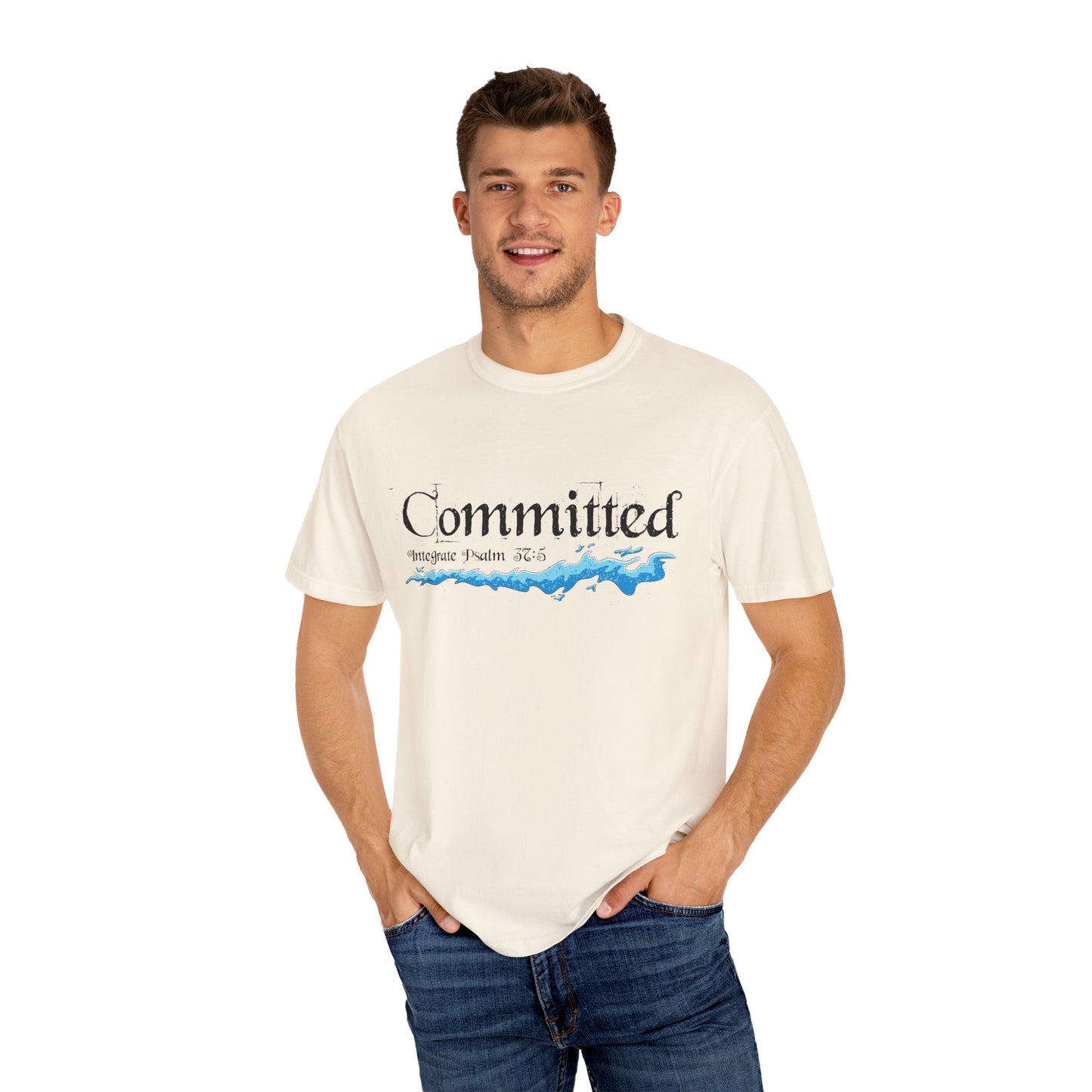 Committed Baptised Shirt Black Text