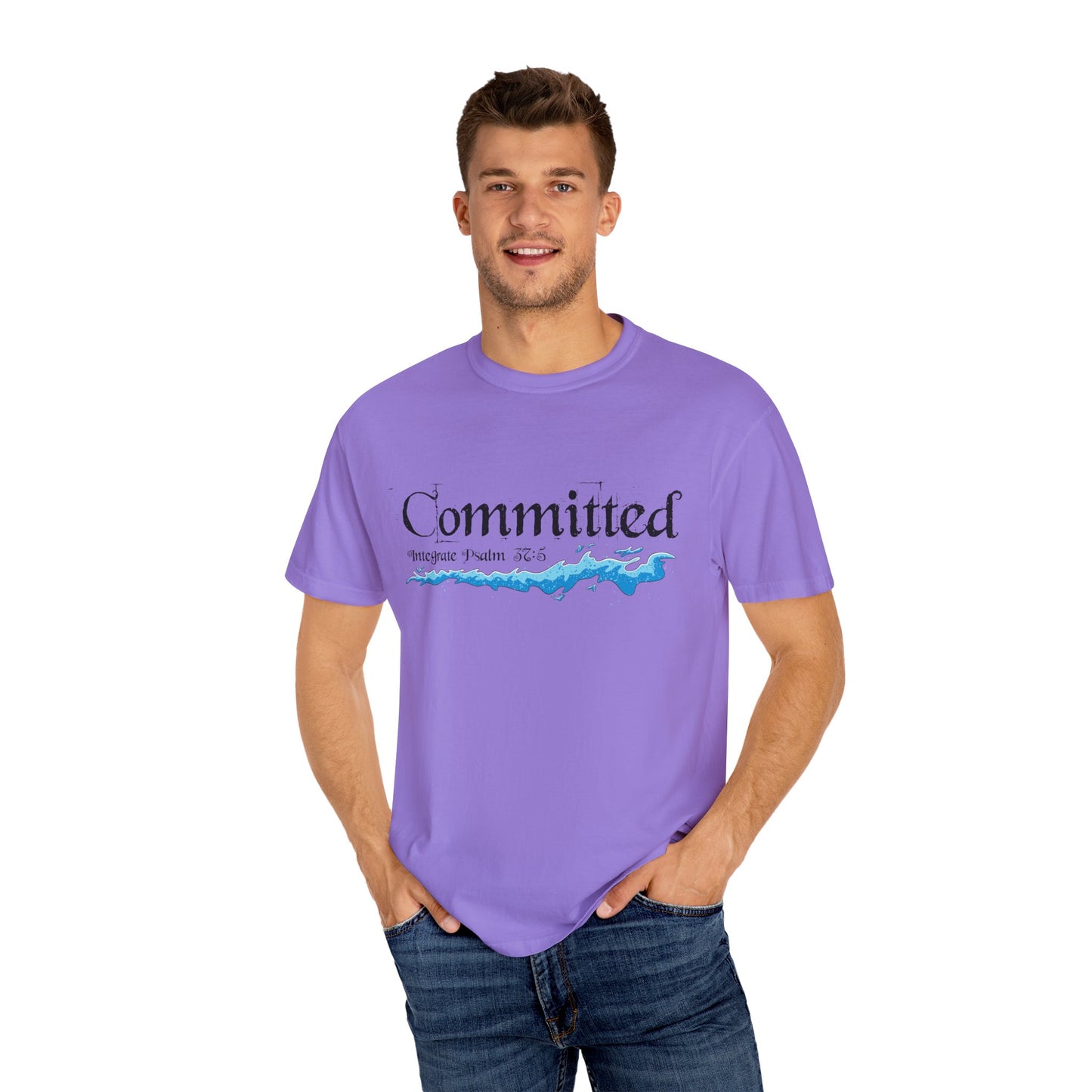 Committed Baptised Shirt Black Text