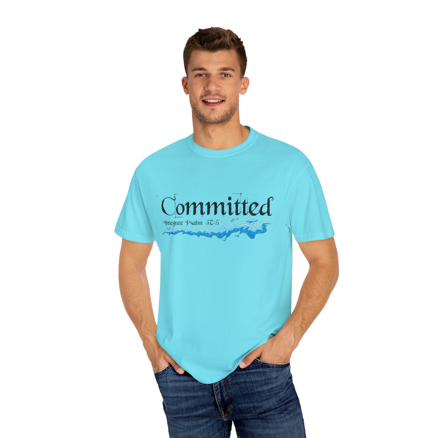 Committed Baptised Shirt Black Text