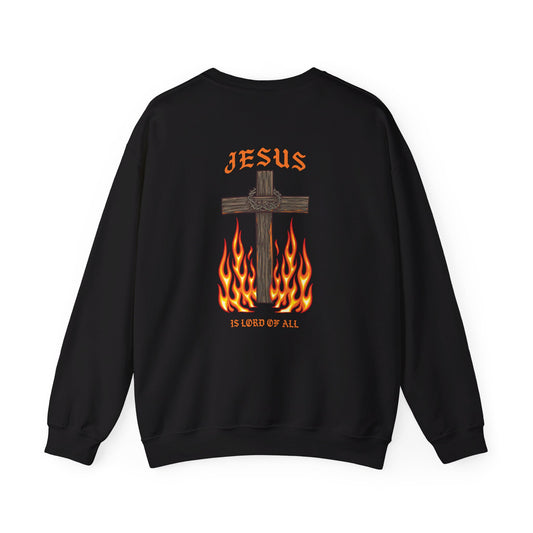 Jesus is Lord Unisex Heavy Blend™ Crewneck Sweatshirt Christian Faith