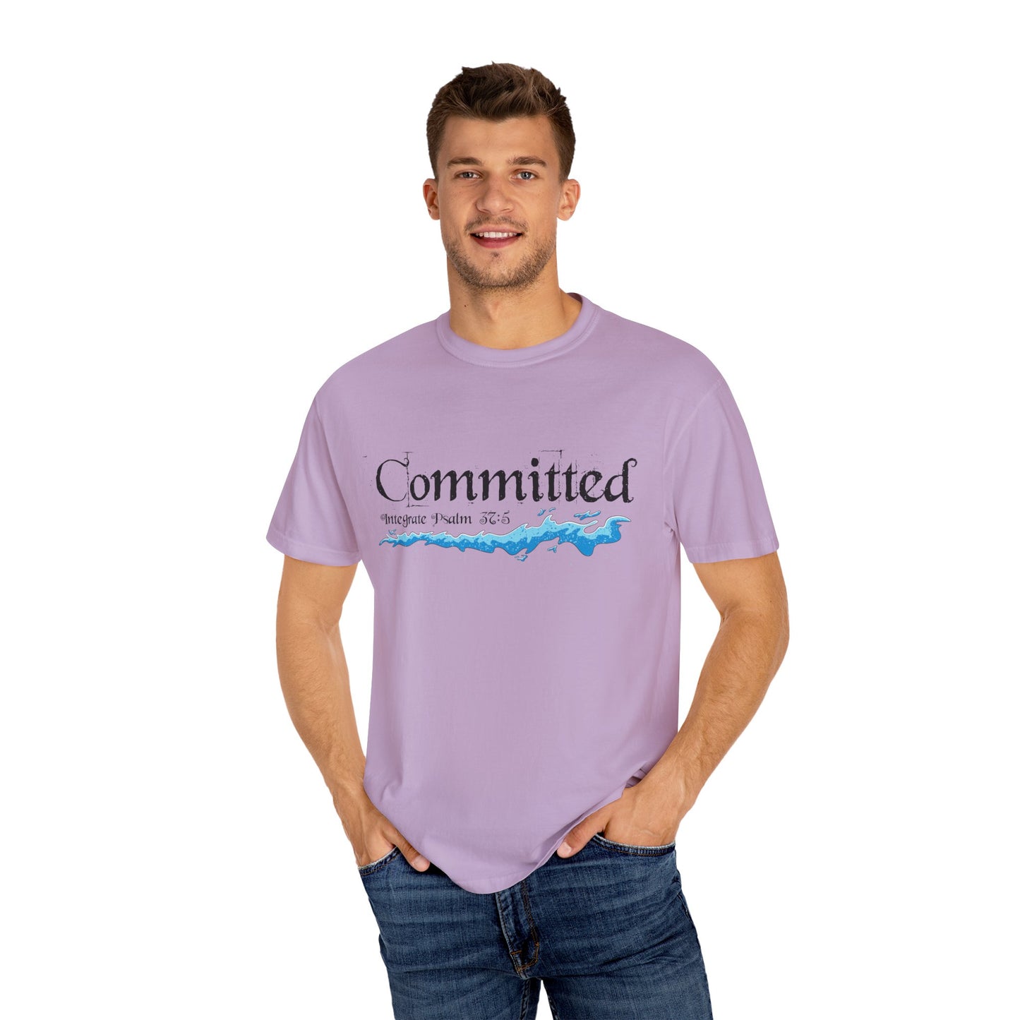 Committed Baptised Shirt Black Text