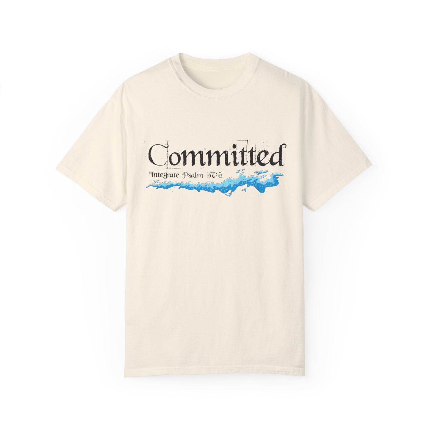 Committed Baptised Shirt Black Text