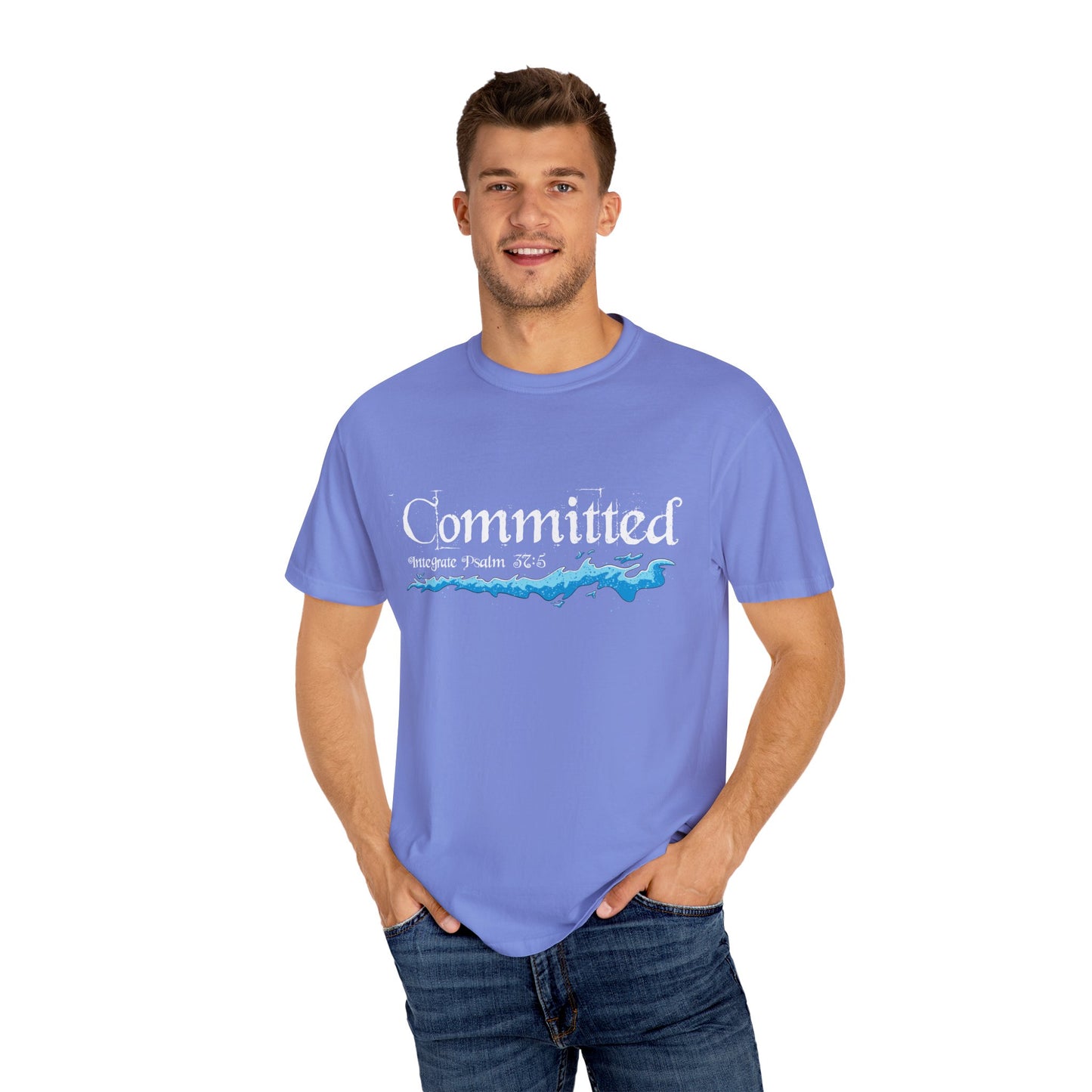 Committed Baptised Shirt White Text