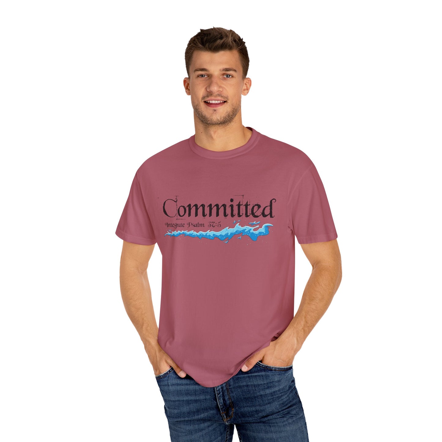 Committed Baptised Shirt Black Text