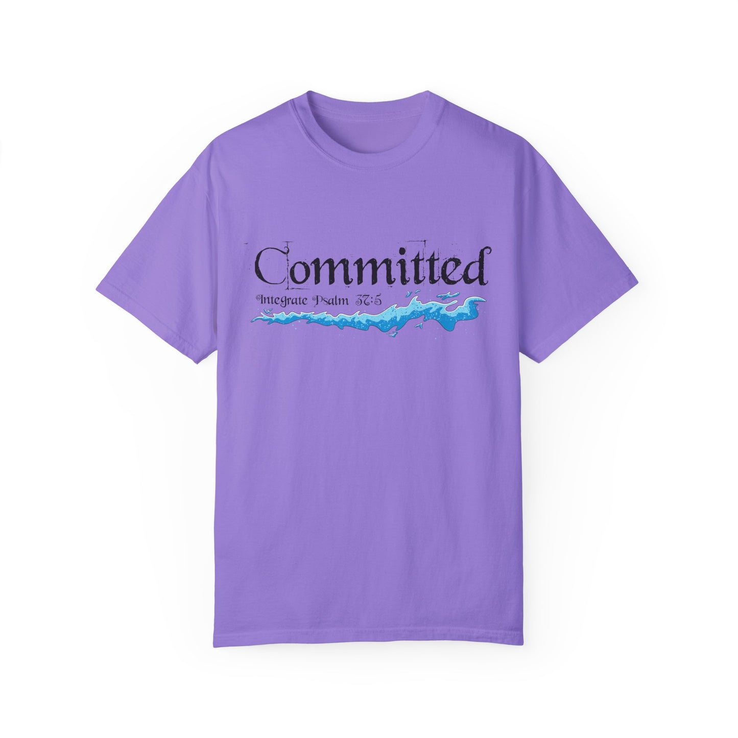 Committed Baptised Shirt Black Text